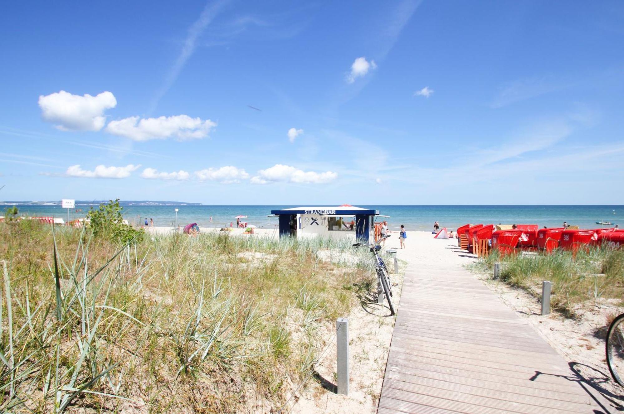 Aparthotel Ostsee Fewo 6 Balkon, Meerblick, Strand Binz Exterior photo